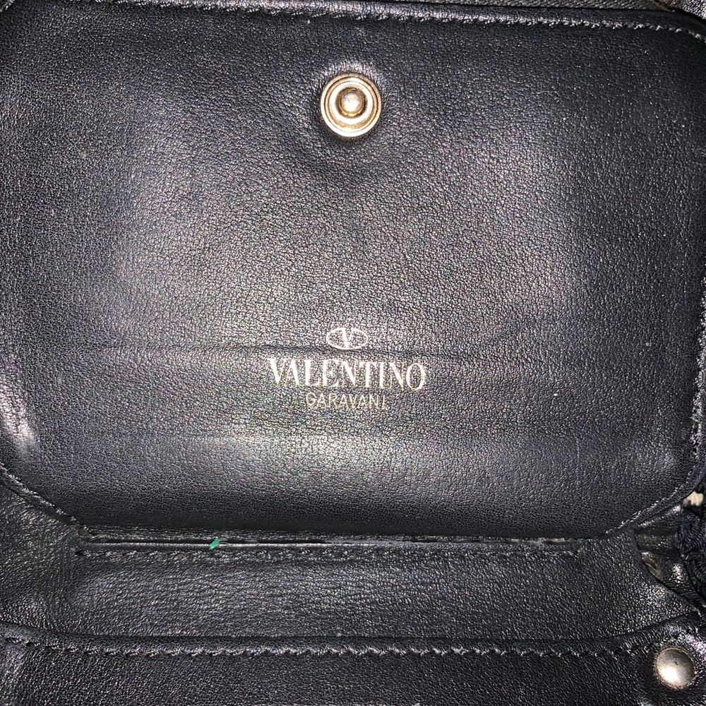 Valentino Black Leather Rock stud Wallet - Picture 8 of 8